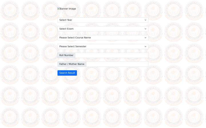 Screenshot of msduexam.co.in