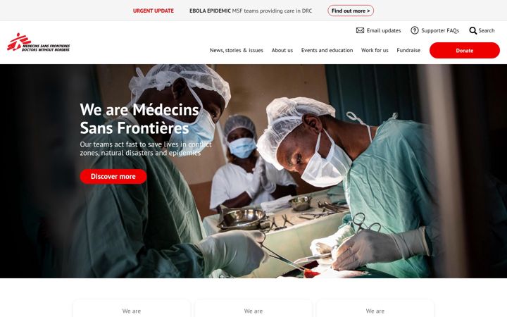 Screenshot of msf.org.uk