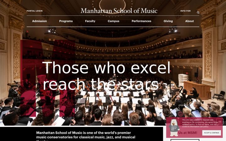 Screenshot of msmnyc.edu