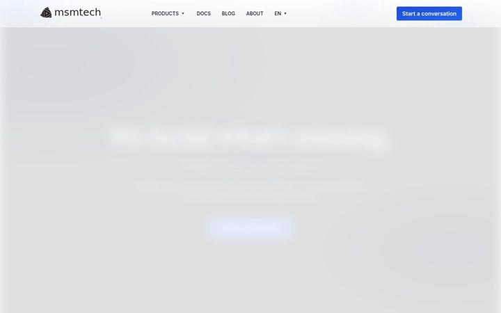 Screenshot of msmtech.ca