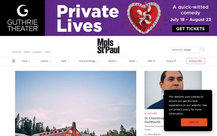 Screenshot of mspmag.com