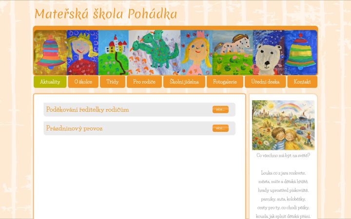 Screenshot of mspohadkapribram.cz