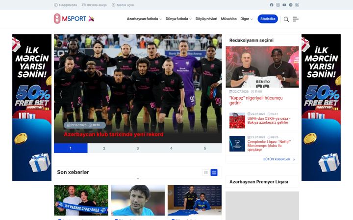 Screenshot of msport.az