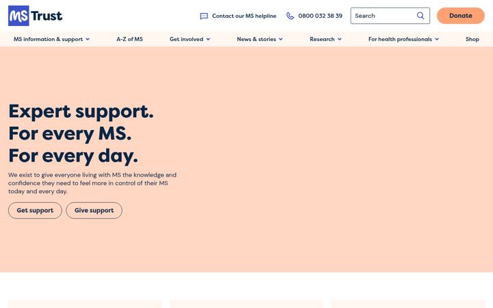 Screenshot of mstrust.org.uk