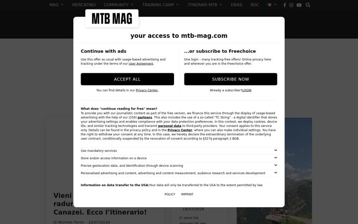 Screenshot of mtb-mag.com