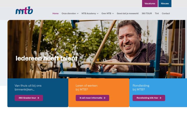 Екранна снимка на mtb.nl