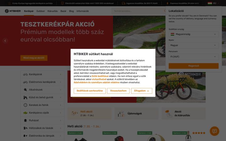 Screenshot του mtbiker.hu