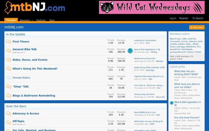 Screenshot of mtbnj.com