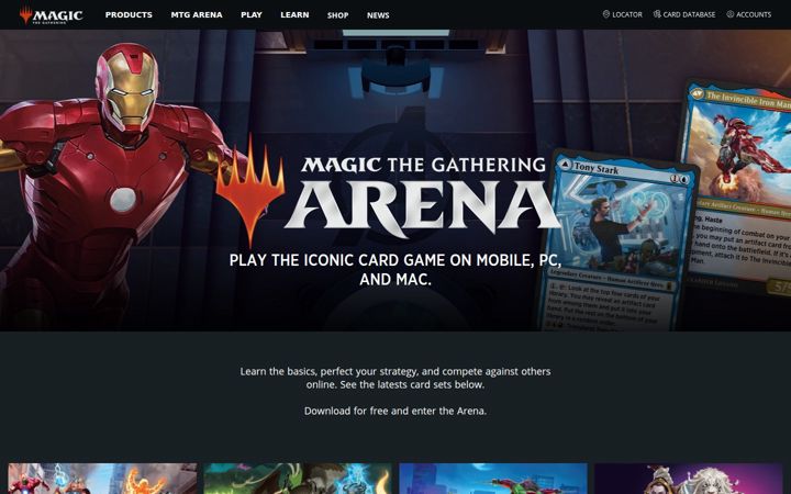 Snimka zaslona za mtgarena.com