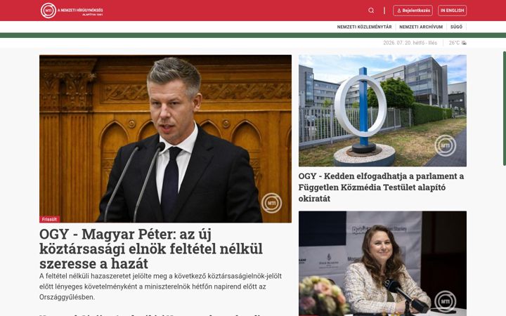 Screenshot of mti.hu