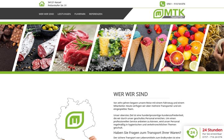 Zrzut ekranu mtk-transport.de