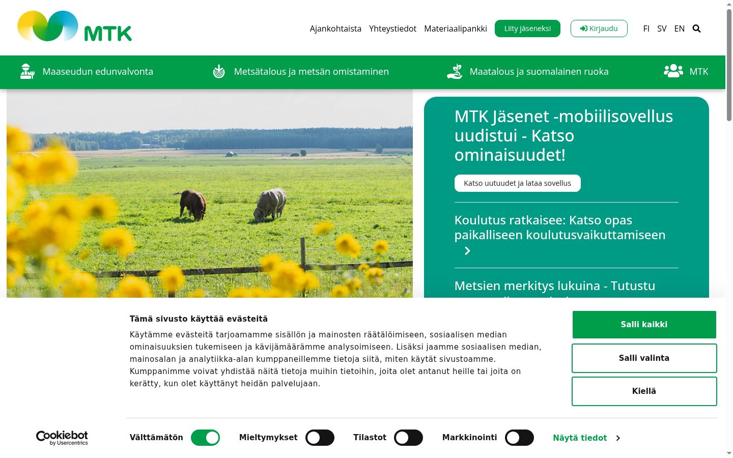 Sutikimo reklamjuostės, rodytos prieš bet kokią sąveiką, ekrano kopija