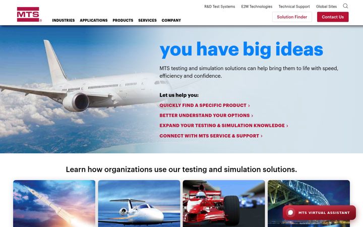 Screenshot of mts.com