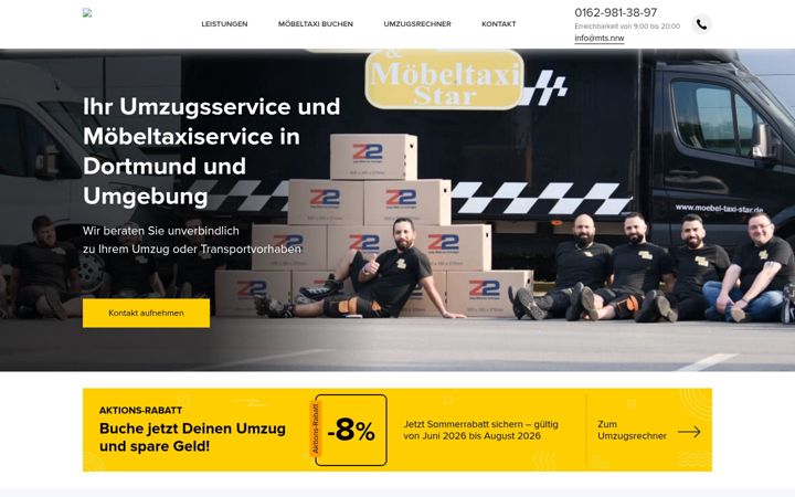 Screenshot of mts.nrw
