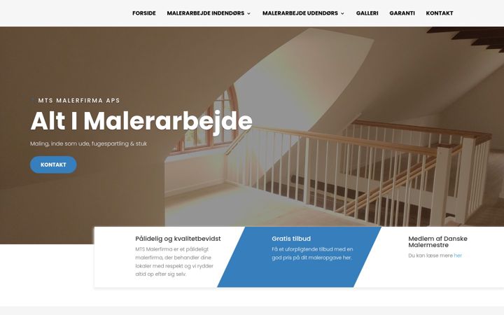 Képernyőkép: mtsmalerfirma.dk