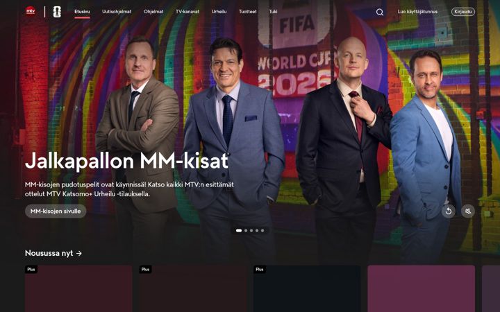 Ekraanipilt saidist mtv.fi