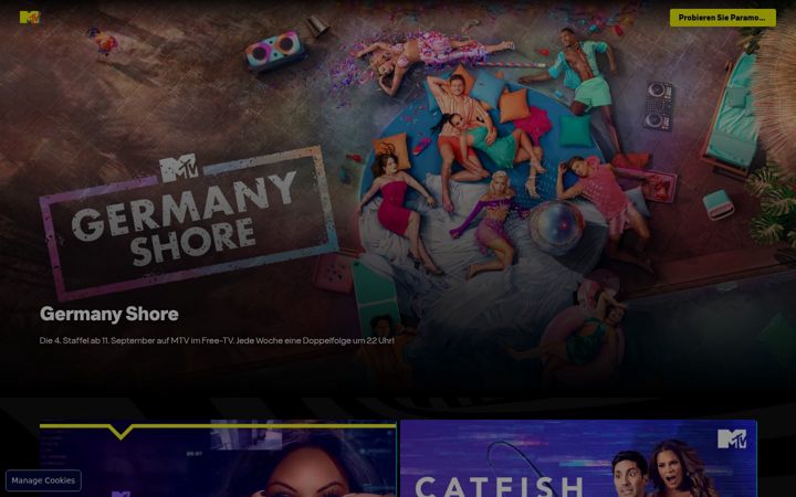 Screenshot of mtv.it