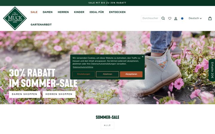Képernyőkép: muckbootcompany.com