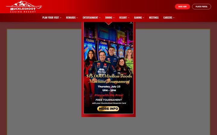 Screenshot of muckleshootcasino.com