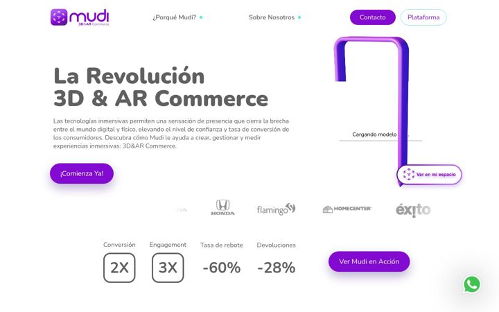 Screenshot of mudi.com.co