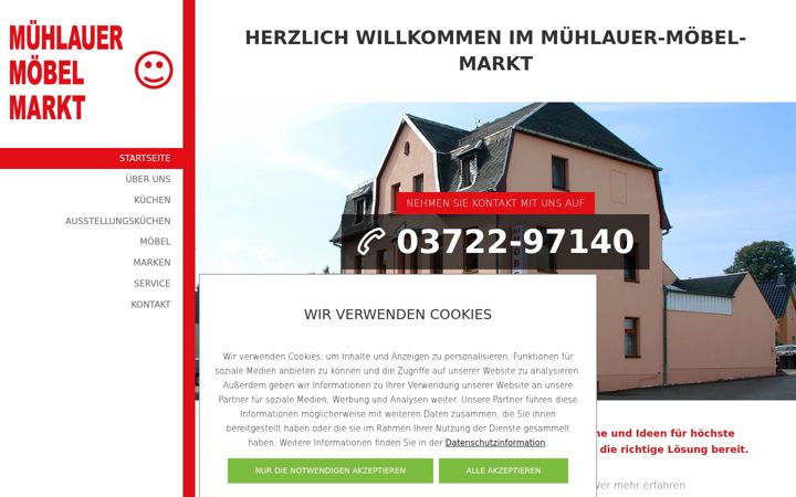 Screenshot of muehlauer-moebel-markt.de