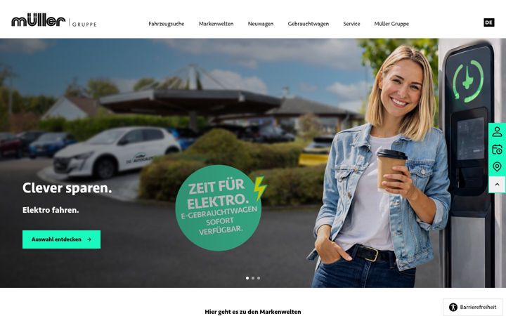 Screenshot van mueller-auto.com