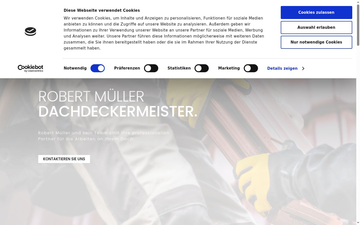 Screenshot tal-banner tal-kunsens muri qabel kwalunkwe interazzjoni