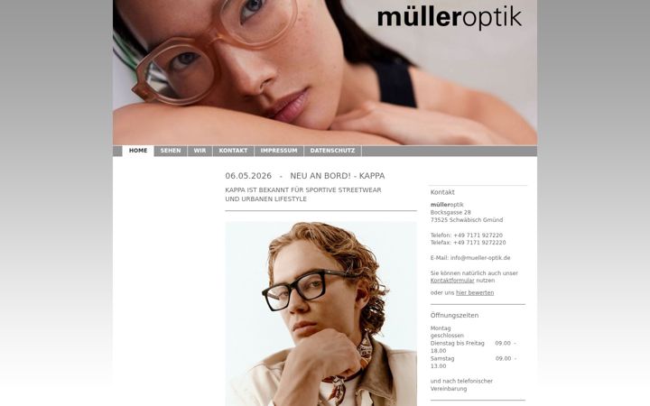 Screenshot of mueller-optik.de