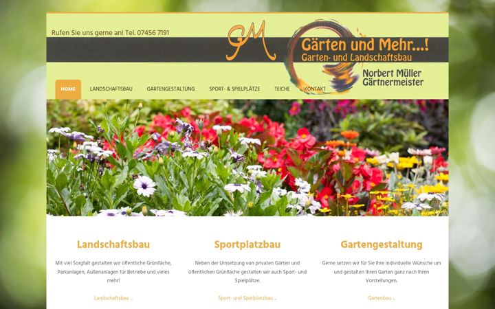 Screenshot ta' muellergarten.de