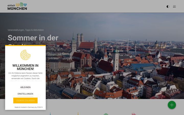Screenshot of muenchen.travel