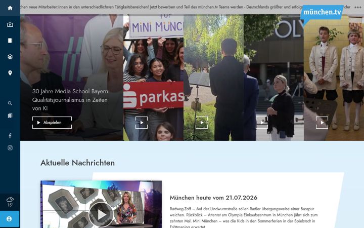 Screenshot of muenchen.tv