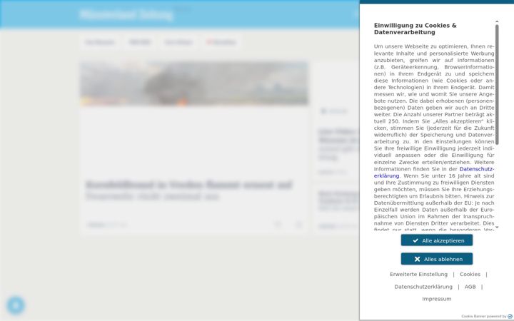 Screenshot of muensterlandzeitung.de