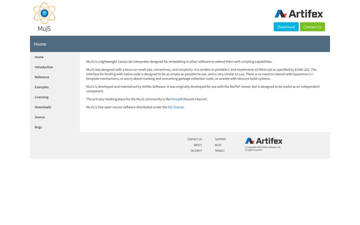 Screenshot of mujs.com
