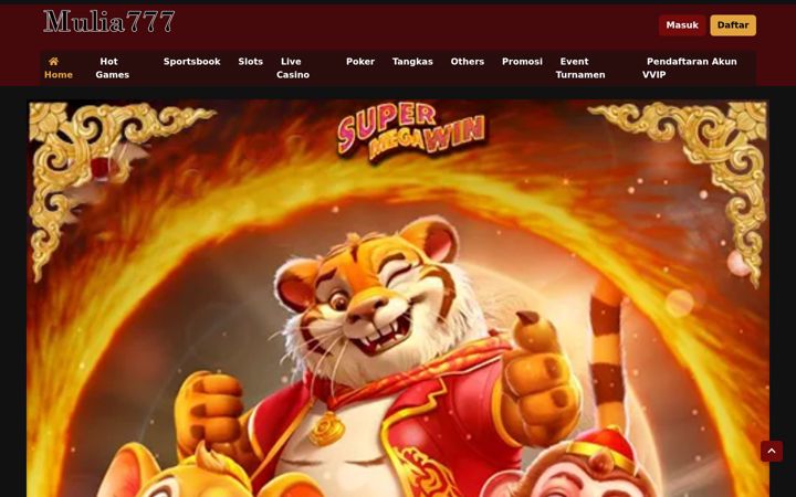 Screenshot of mulia777.net