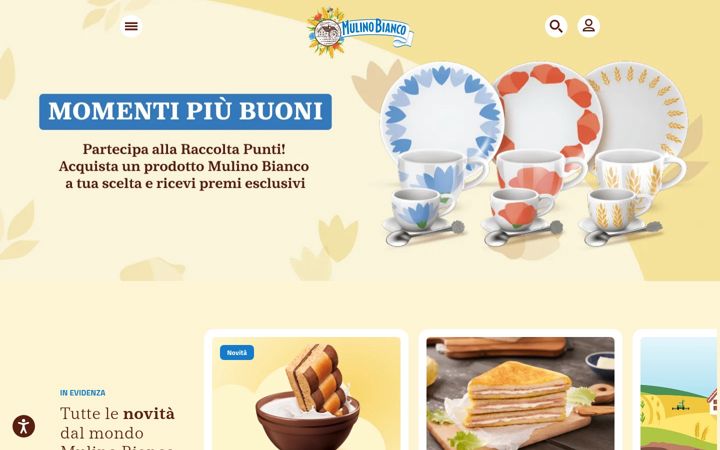 Screenshot of mulinobianco.it
