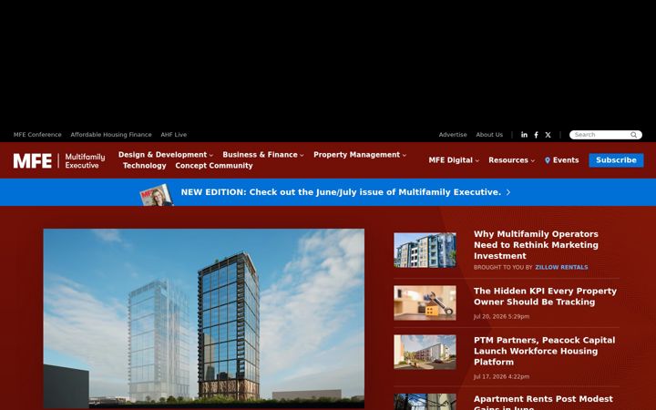 Screenshot of multifamilyexecutive.com