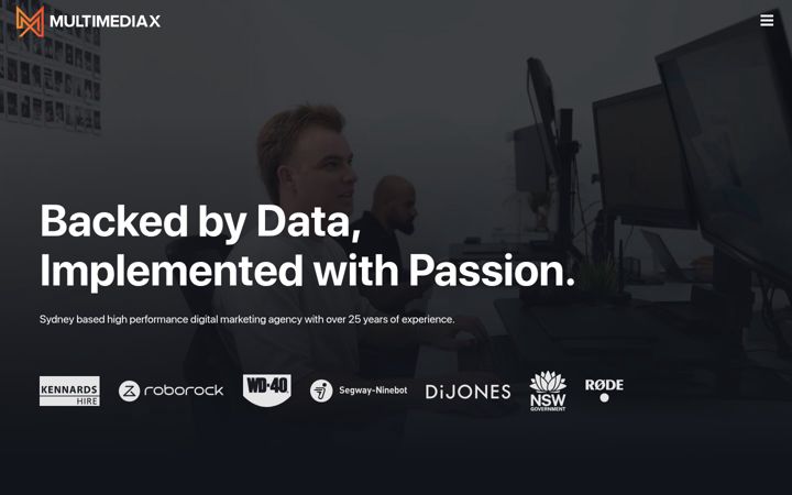 Screenshot of multimediax.com.au