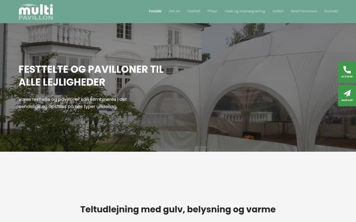 Kuvakaappaus sivustosta multipavillon.dk