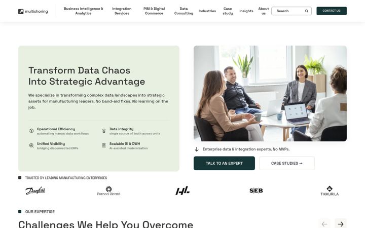 Screenshot von multishoring.com