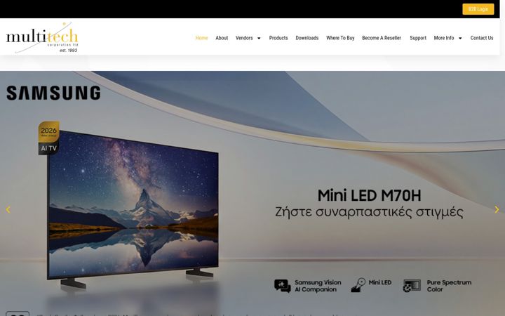 Screenshot of multitech.com.cy