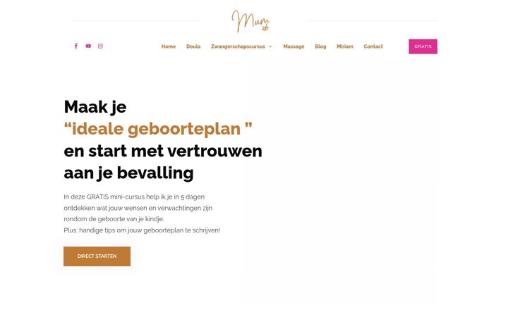 Screenshot of mum2b.nl