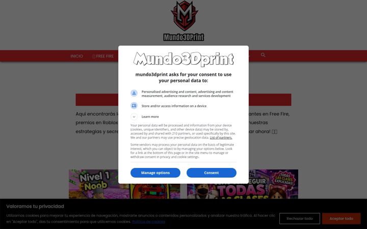 Screenshot of mundo3dprint.com