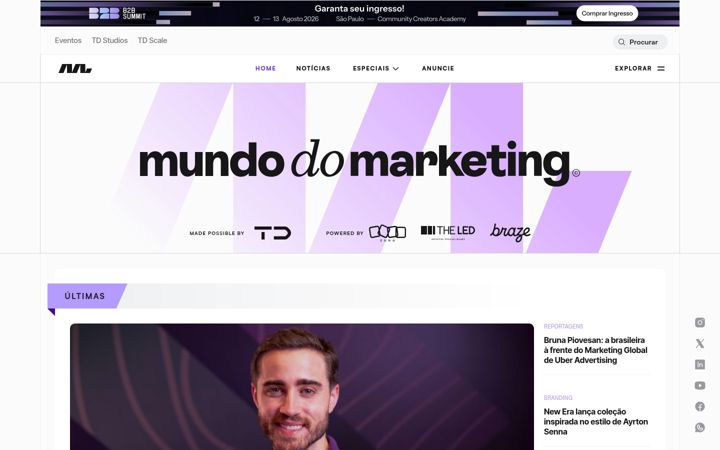 Screenshot of mundodomarketing.com.br