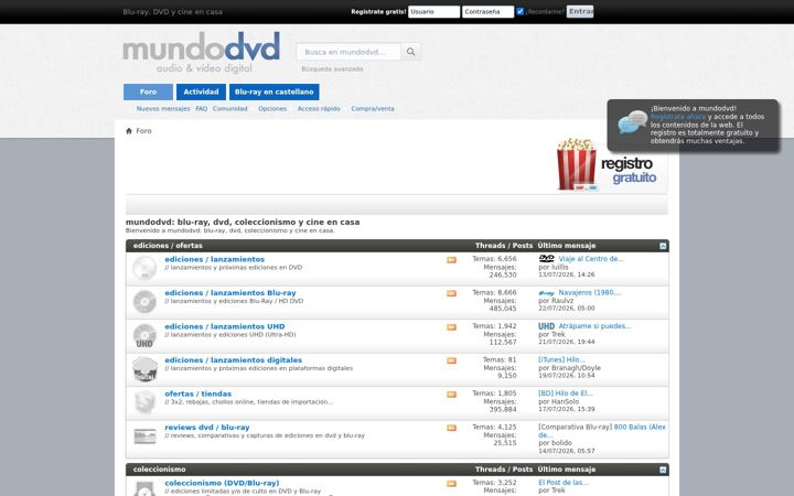 Screenshot of mundodvd.com