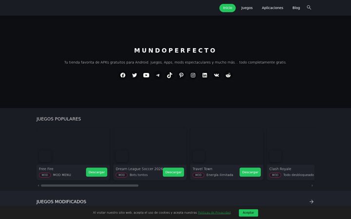 Screenshot ta' mundoperfecto.net