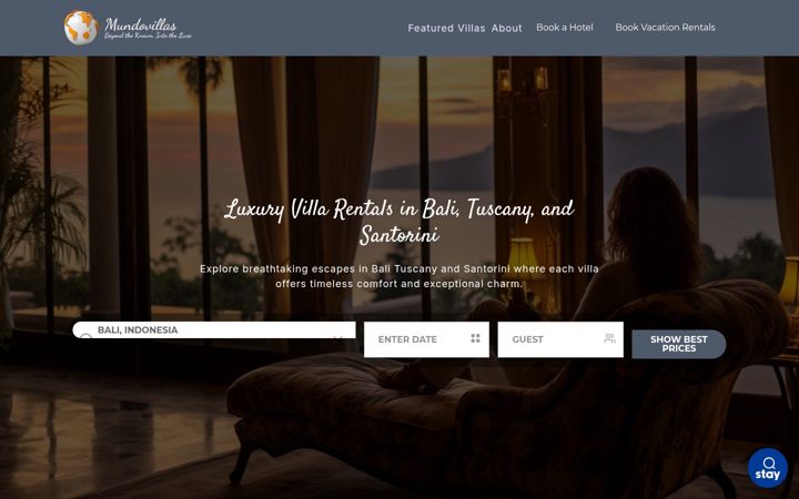 Screenshot of mundovillas.com