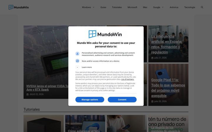 Screenshot di mundowin.com