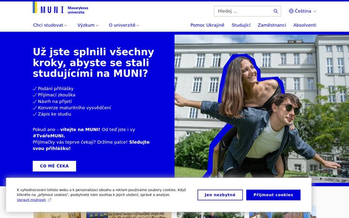 Captura de ecrã de muni.cz
