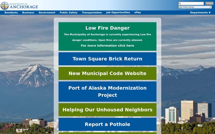 Screenshot of muni.org