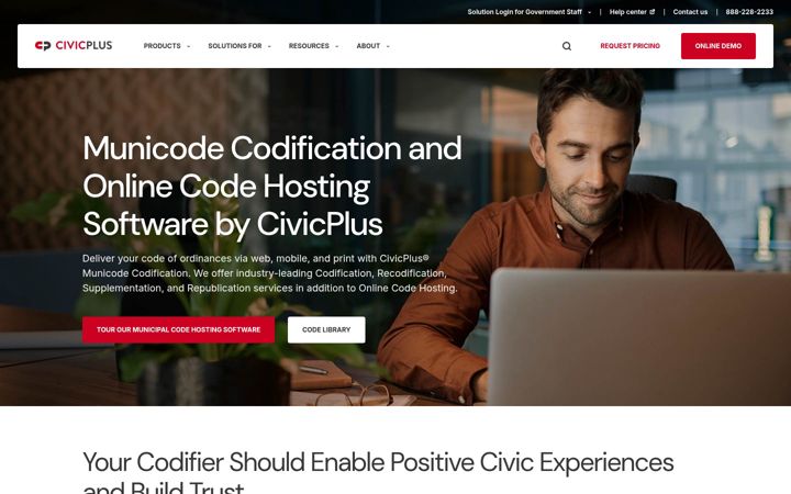 Screenshot of municode.com